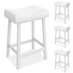 Counter Height Bar Stools with Upholstered Surface for Dining Room, Home Bar