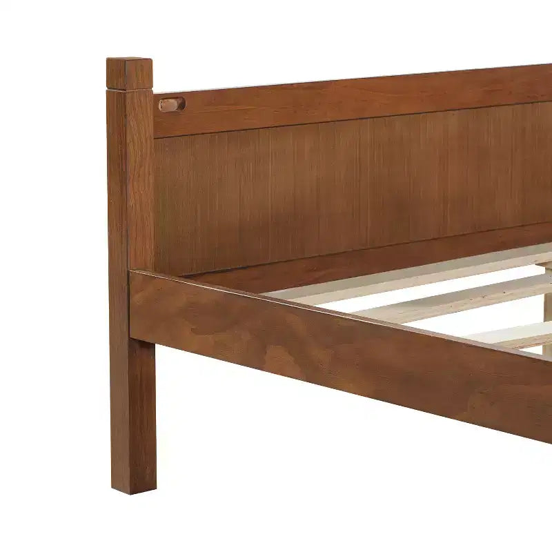 Twin Size Flat Panel Bed With Headboard & Footboard, Easy Assembly