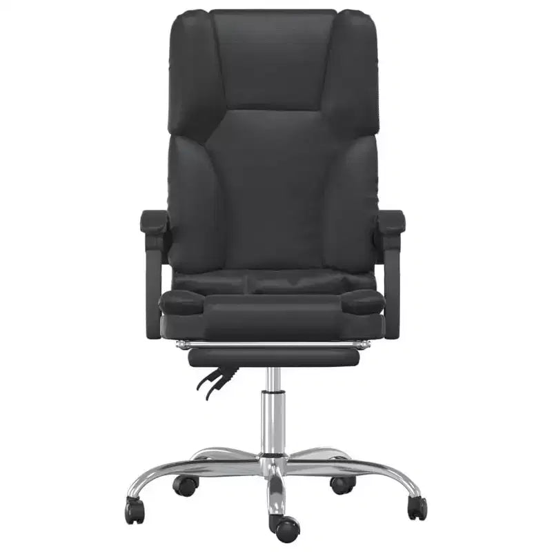 Massage Office Chair Black Faux Leather, Metal, Plywood Large