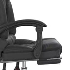 Massage Office Chair Black Faux Leather, Metal, Plywood Large