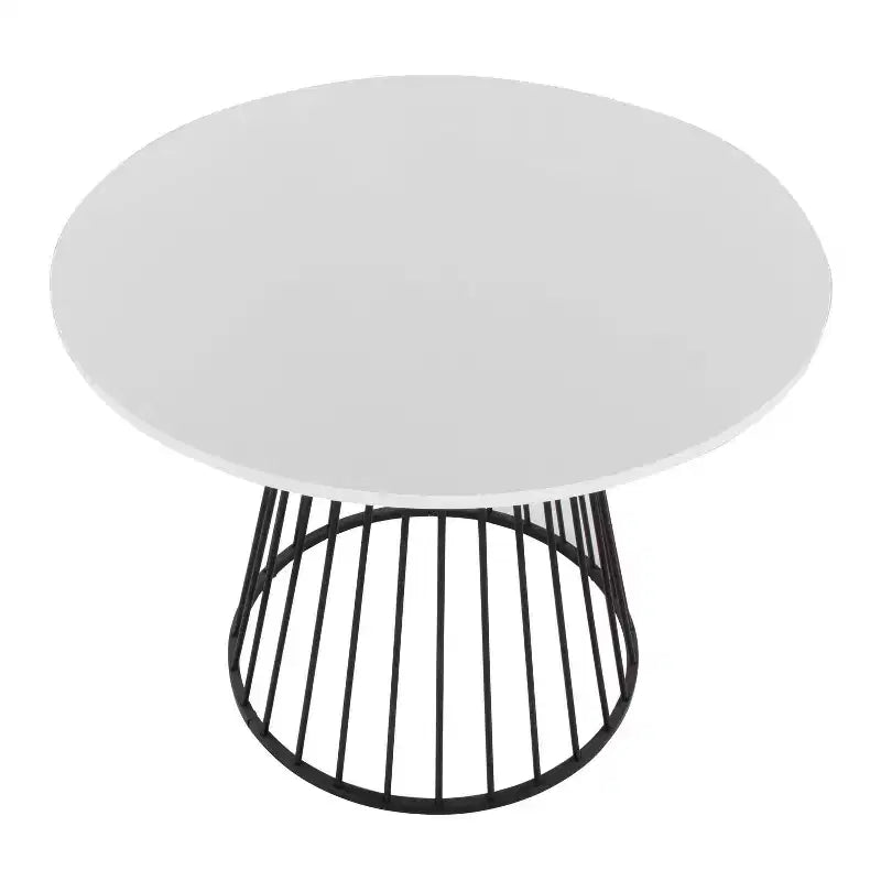 Dining Table Black Meal/White