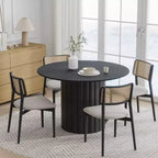 Modern Round Dining Table Wood Kitchen Table