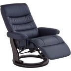 Midnight Blue Faux Leather Adjustable Swivel Recliner